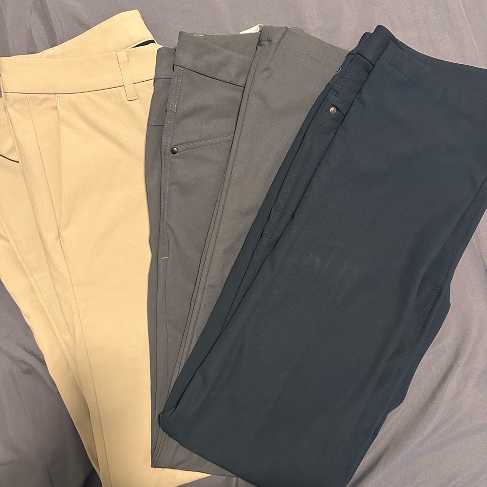 lululemon athletica Women's Pants Set - Tan, Gray, and Navy